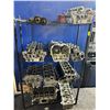 Image 1 : Asst Cylinder on Black 4 Shelf Rack - 9