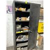 Image 1 : Black Metal Storage Rack, Asst Hardware - Missing Door
