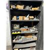Image 2 : Black Metal Storage Rack, Asst Hardware - Missing Door