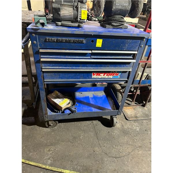 US General  5  Compartment Tool Cart