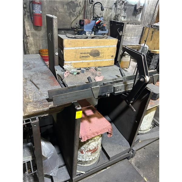 Industrial Clamp Mounted on Cabinet