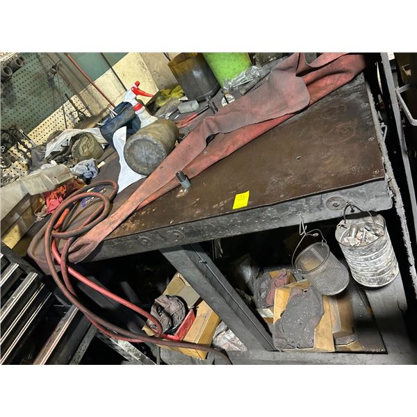 Heavy Duty Steel Top Work Table - Approx.  4'  X  6'