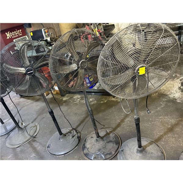3-Medium Pedestal Fans - 3 X $