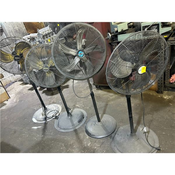 4-Medium Pedestal Fans - 4 X $