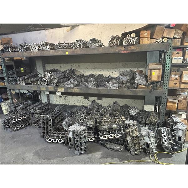 Asst Cylinder Heads on Rack/Floor - 90