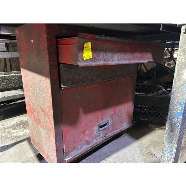 Red Rolling Tool Cart