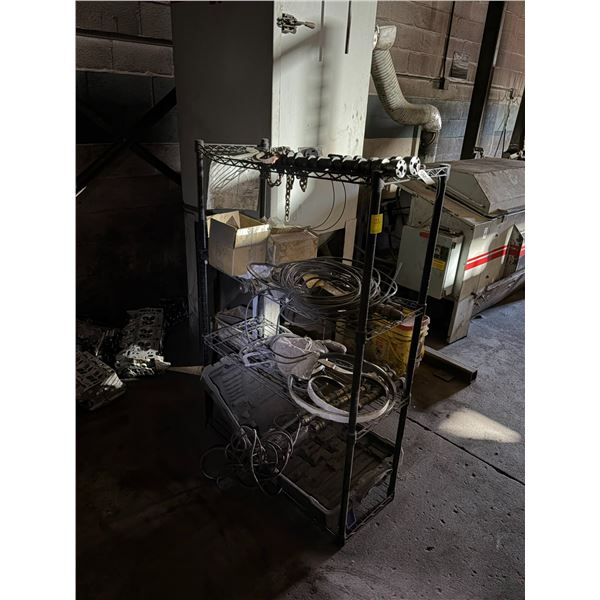Cylinder Heads/Parts on Wire  4 Shelf Rack/Floor