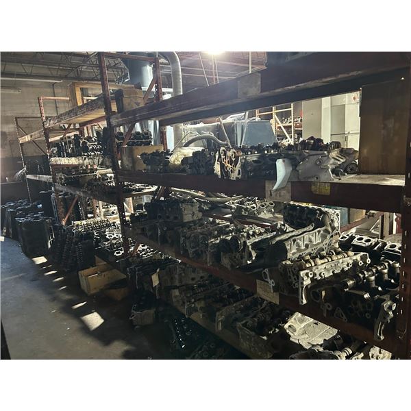 Asst Cylinder Heads on Rack/Floor - 30