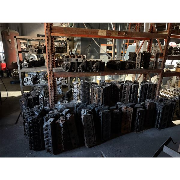 Asst Cylinder Heads  on Rack/Floor - 75