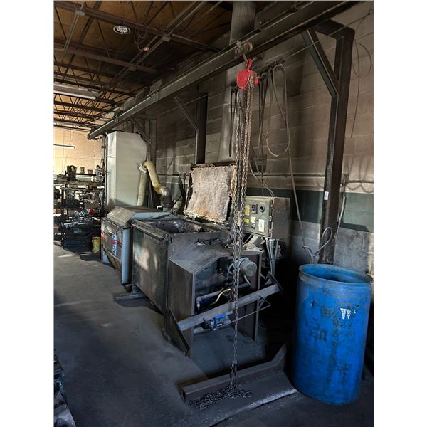 Approx.   25' L  X  11' T  Pedestal Ibeam  w/Charlie/Chain Fall