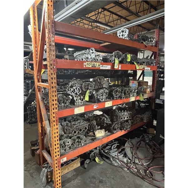 Orange Narrow  4 Shelf Pallet Rack