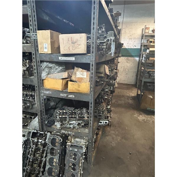 Cylinder Heads on Double Storage Rack - Both Sides - 35