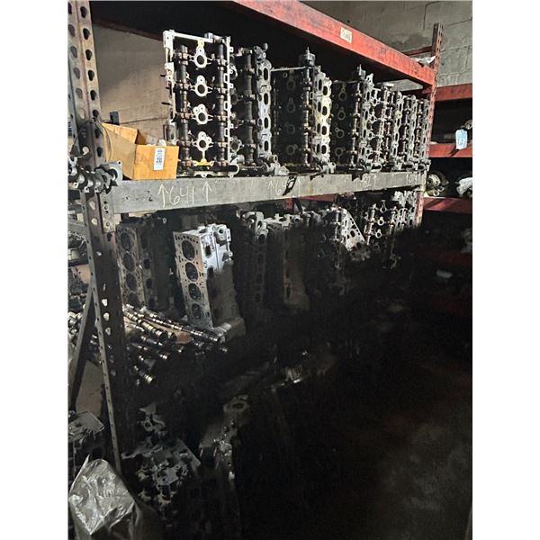 Cylinder Heads on Storage Rack - 45