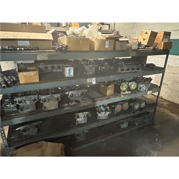 Cylinder Heads/Parts on 2  Storage Racks - 25