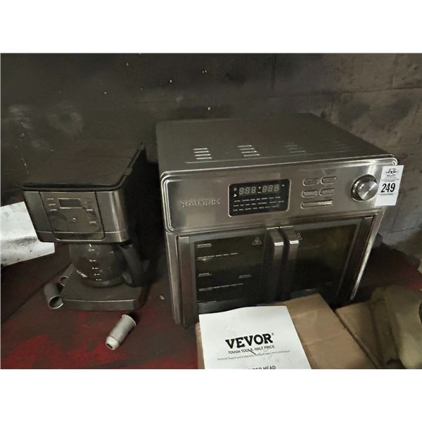 Toaster Oven,  Coffee Maker,  Griddle,  Tea On Bench
