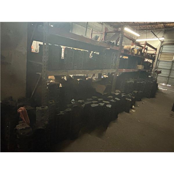 Large Lot Cylinder Heads on Triple Rack, Floor - 241