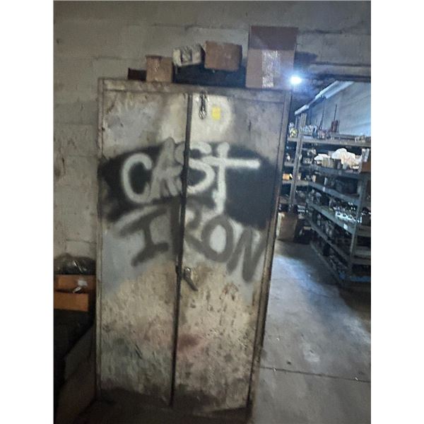 Metal Storage Cabinet w/Hardware/Parts