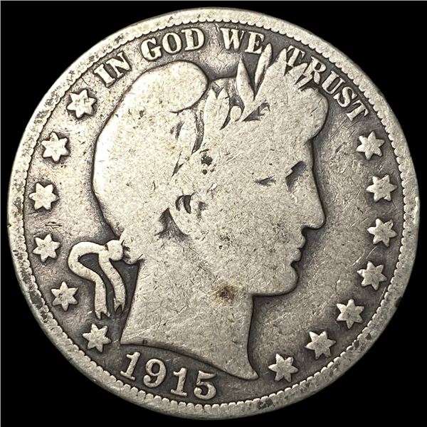 1915 Silver Barber Half Dollar NICELY  CIRCULATED