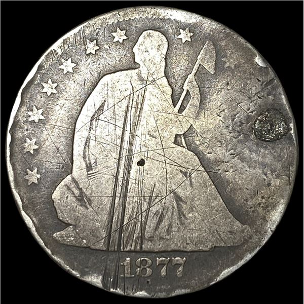 1877-CC Silver Half Dollar NICELY CIRCULATED