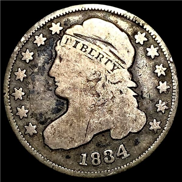 1834 Capped Bust Dime NICELY CIRCULATED