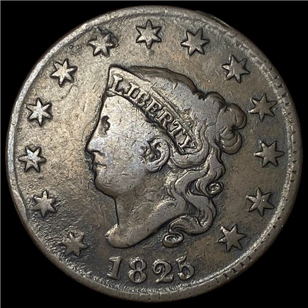 1825 Coronet Head Large Cent LIGHTLY  CIRCULATED