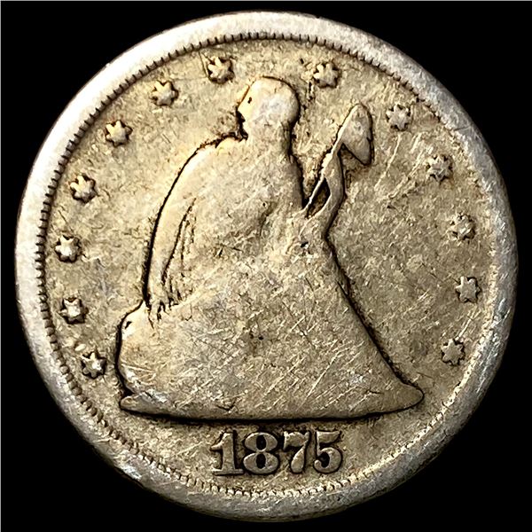1875-S Seated Liberty 20 cent NICELY  CIRCULATED