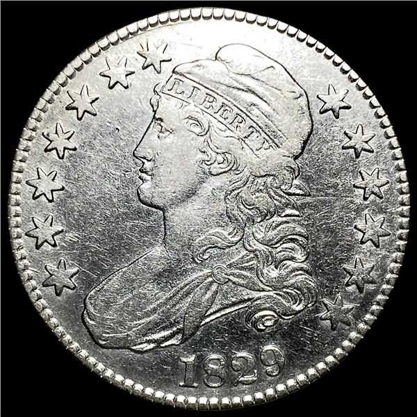 1829 Silver Capped Bust Half Dollar CLOSELY  UNCIRCULATED