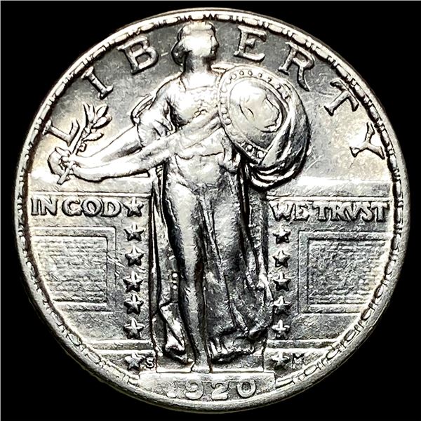 1920-S Silver Standing Liberty Quarter  CLOSELY UNCIRCULATED