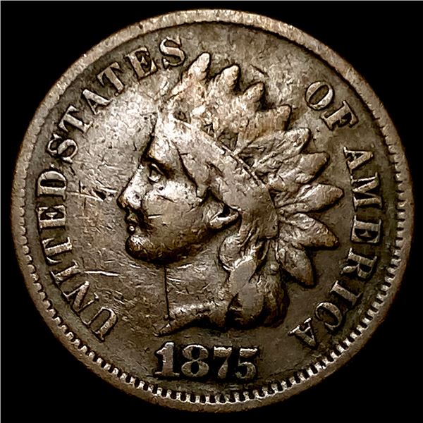 1875 Indian Head Cent NEARLY UNCIRCULATED