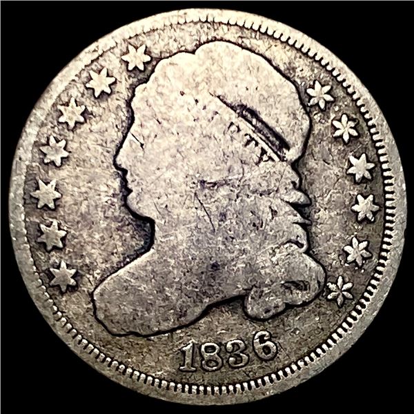 1836 Capped Bust Dime NICELY CIRCULATED