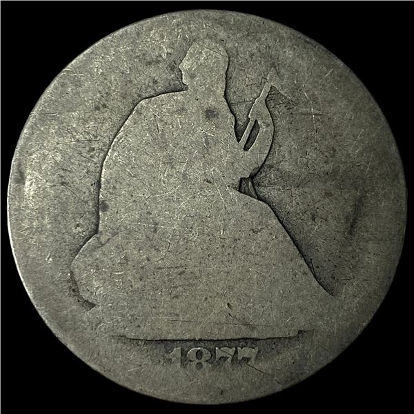 1877 Silver Seated Liberty Half Dollar NICELY  CIRCULATED