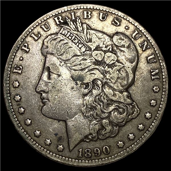 1890-CC Silver Morgan Dollar NEARLY  UNCIRCULATED
