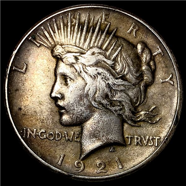 1921 Silver Peace Dollar NEARLY UNCIRCULATED