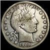 Image 1 : 1908-S Silver Barber Half Dollar ABOUT  UNCIRCULATED