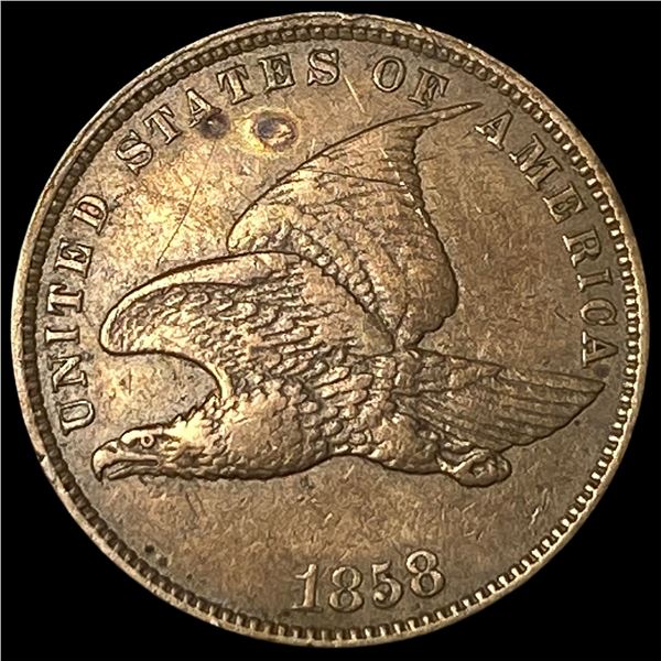 1858 Flying Eagle Cent NEARLY UNCIRCULATED