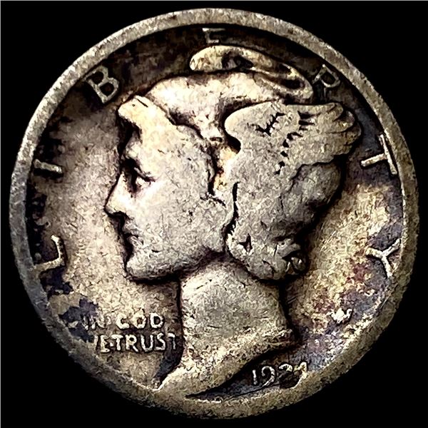 1924 Silver Mercury Dime LIGHTLY CIRCULATED