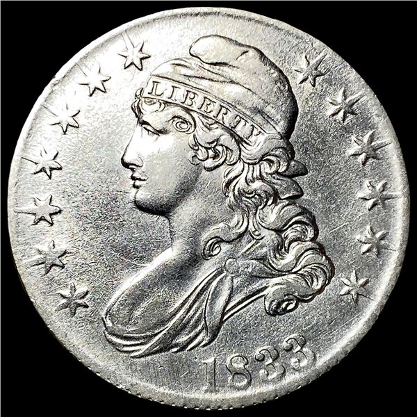 1833 Silver Capped Bust Half Dollar  UNCIRCULATED