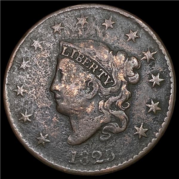 1825 Coronet Head Large Cent LIGHTLY  CIRCULATED