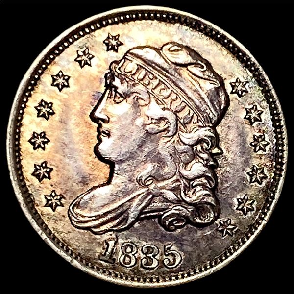 1835 Capped Bust Half Dime CHOICE AU