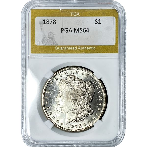 1878 Morgan Silver Dollar PGA MS64