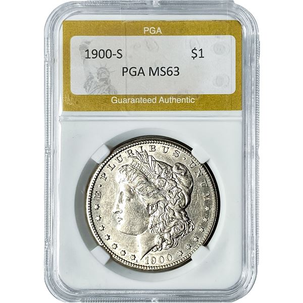 1900-S Morgan Silver Dollar PGA MS63