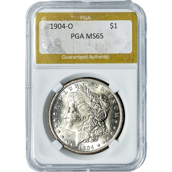 1904-O Morgan Silver Dollar PGA MS65