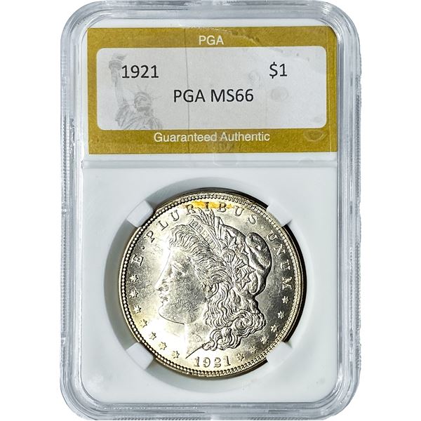 1921 Morgan Silver Dollar PGA MS66