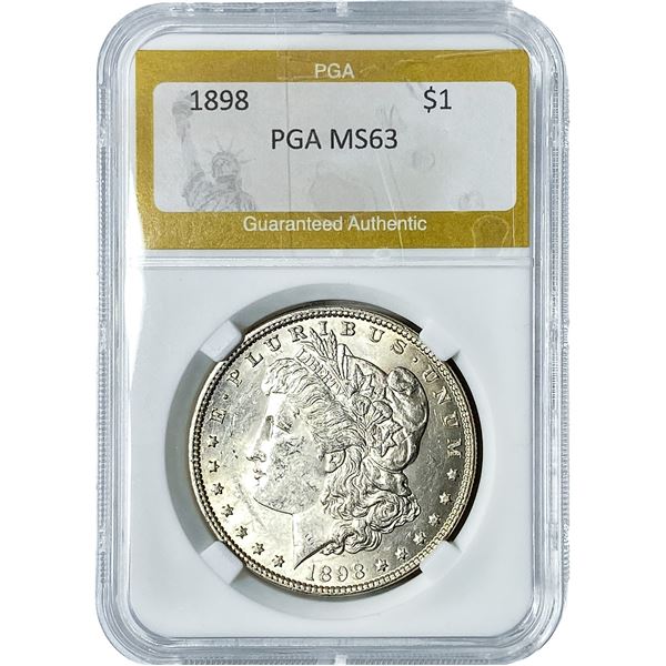 1898 Morgan Silver Dollar PGA MS63