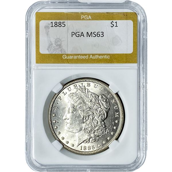 1885 Morgan Silver Dollar PGA MS63