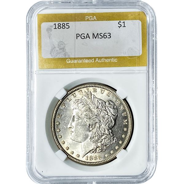 1885 Morgan Silver Dollar PGA MS63