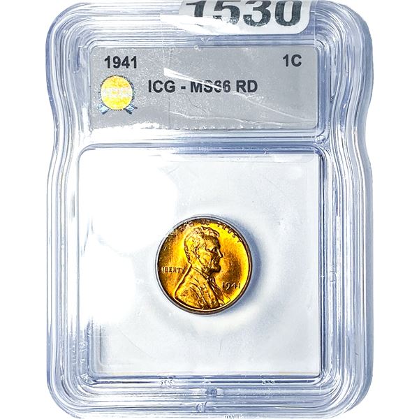 1941 Wheat Cent ICG MS66 RD