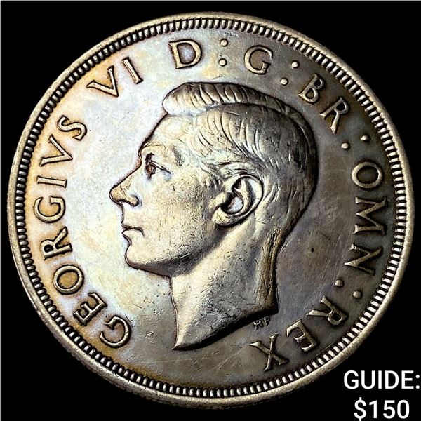 1937 Great Britain Silver Crown GEM BU