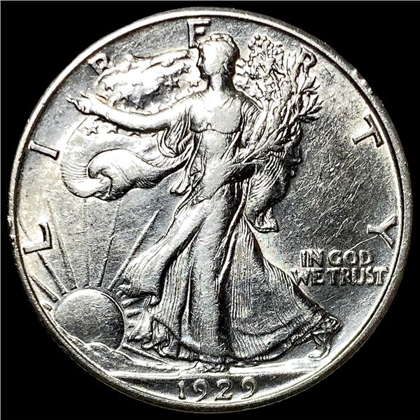 1929-D Silver Walking Liberty Half Dollar  CLOSELY UNCIRCULATED