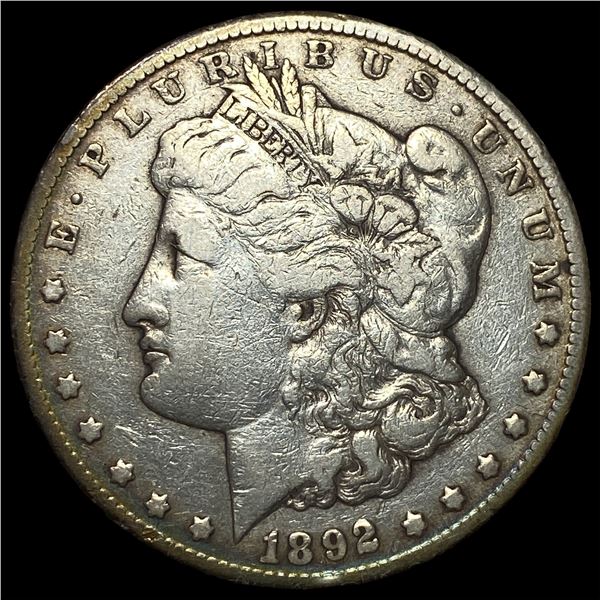 1892-CC Silver Morgan Dollar NEARLY  UNCIRCULATED